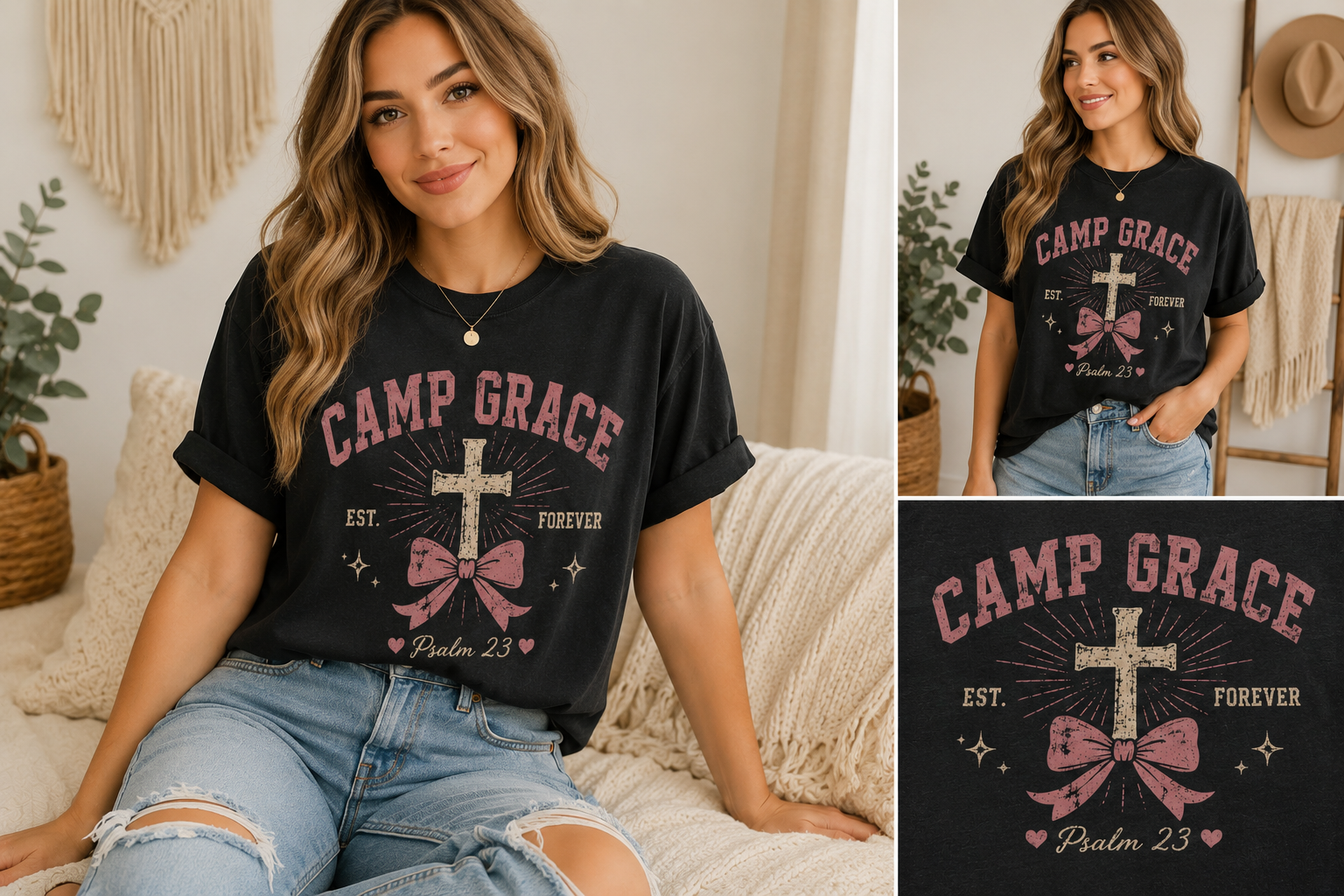 Fearfully & Wonderfully Made Cross T-Shirt — Psalm 139:14 Inspirational Christian Tee